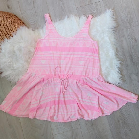 American Apparel Hot Pink pattern dress